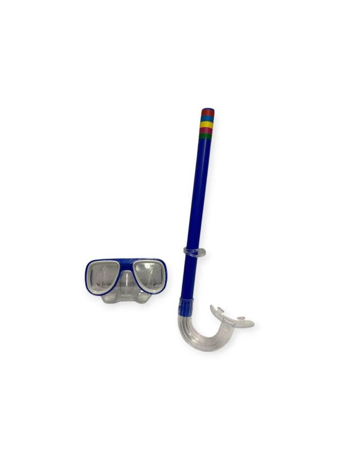 Generic Snorkel Mask Set Diving Swimming Goggles Mask Dry Snorkel Tube Set
