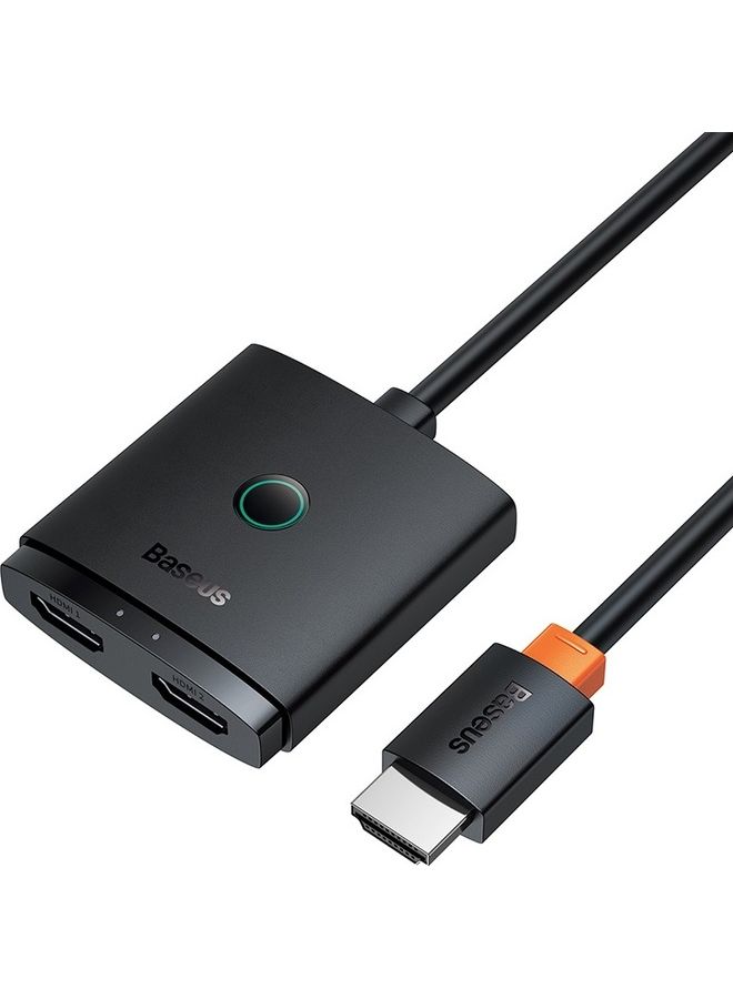 بيسوس Hdmi 2 في 1 مخرج HDMI مقسم 1 في 2 مخرج ثنائي الاتجاه مع كابل HDMI 1 متر يدعم 4K 60 هرتز 3D 1080P لـ Ps5/Ps4، الكمبيوتر المحمول/الكمبيوتر الشخصي، مشغل بلو راي، روكو، عصا التلفاز، إكس بوكس، HDTV شاشة - Image 1