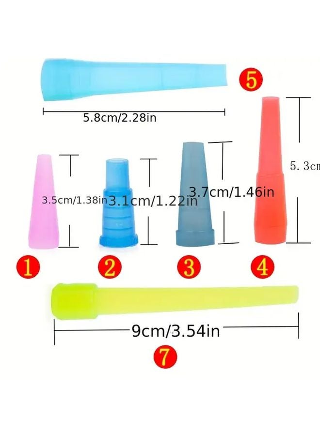 Disposable Hookah Mouthpieces No 7 3 54 Inch 50 Packs Multi Color Plastic Tips - Image 4