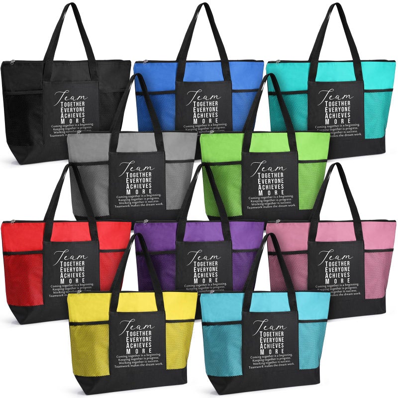 Locmeo 10Pcs Team Appreciation Tote Bags For Women Employee Appreciation Staff Gifts For Rad Tech Nurses Practitioner - Image 1