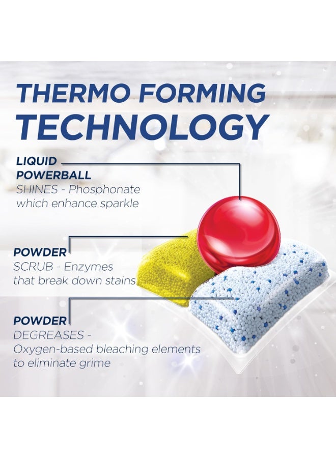 فنيش أقراص فينيش كوانتوم أول إن 1 ماكس لغسالة الأطباق - 50 قرص - لمعان ليمون متلألئ وتنظيف عميق - Image 3