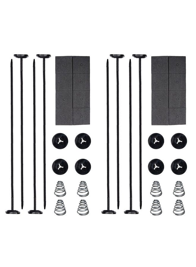 BFXM Fan Mounting Kit, Radiator Fan Zip Ties Clips Mounting Kit, Electric Mount Hold Down for Cooling Fan Transmission Cooler Radiator Fan Kit for Universal Car Vehicle - Image 1
