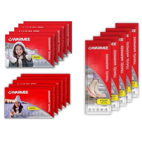 WARMEE Variety Pack (5 Pairs Hand + 5 Pcs Body + 5 Pairs Foot) 8+ Hours of Long Lasting Real Heat || Safe and Natural || Travel Warmers for Winter Holidays, Trekking, Camping, Outdoor Events - Image 1