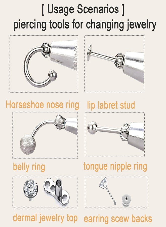 Longita Septum Rings 16g Horseshoe Nose Ring Double Gem Septum Piercing Jewelry for Women Surgical Steel Silver Cartilage Helix Tragus Earring Half Hoops Lip Ring Labret Piercing Jewelry 8mm 10mm 12mm - Image 5