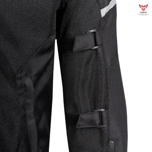 DSG Aire Mesh 2 Riding Jacket- Black Yellow Fluo (Size-2XL) - Image 3