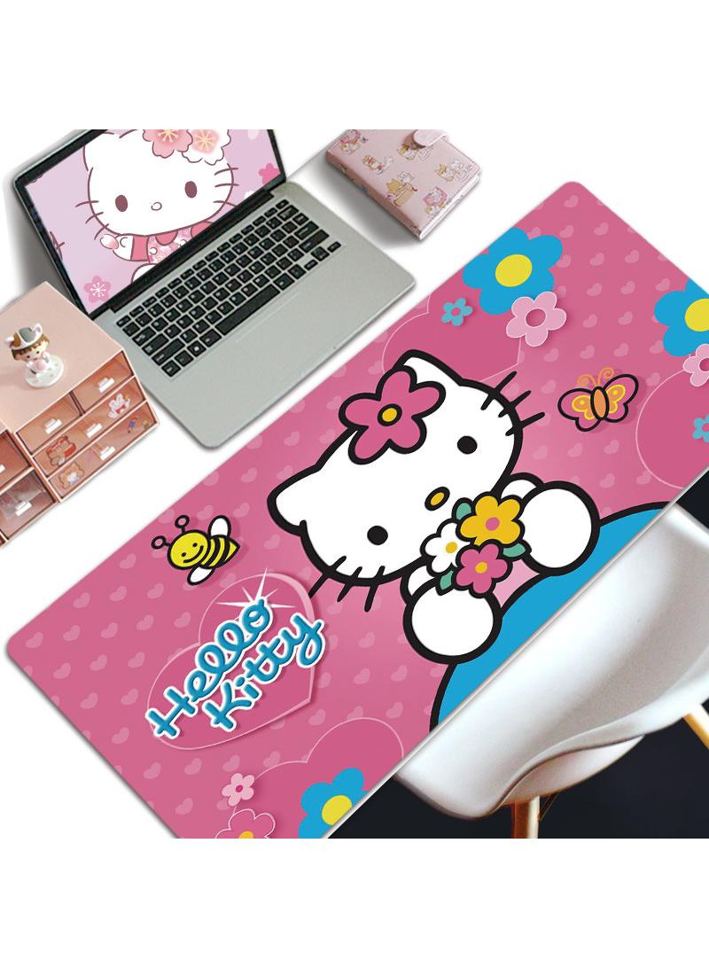 Y&D Hello Kitty Gift For Girls Gaming Mouse Pad Extended Large Mat Desk Pad Stitched Edges Mousepad Long Mouse Pad And Non-Slip Rubber Base Mice Pad 800X300X4mm - Image 1