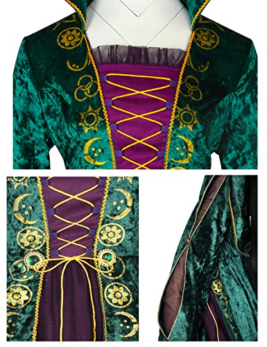 CICOCI Adult Witch Deluxe Velvet Costumes For Women Plus Size Teeth Cosplay Outfits Halloween Costume Women - Image 5