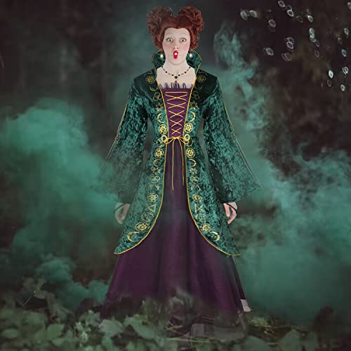 CICOCI Adult Witch Deluxe Velvet Costumes For Women Plus Size Teeth Cosplay Outfits Halloween Costume Women - Image 2