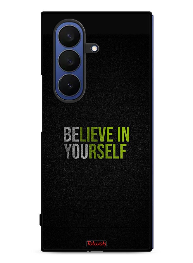 Tolwak Samsung Galaxy Z Fold7 Protective Case Cover Believe In Yourself - Image 1