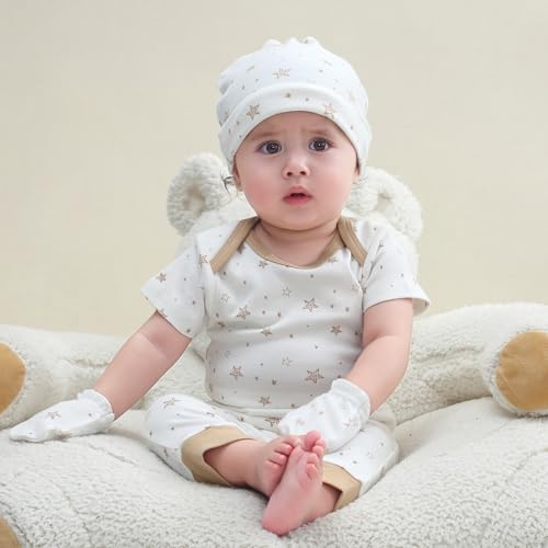 Ruliby Baby Boy Bodysuit and Pant Set Cotton Soft Newborn Clothes Outfits 9-12 month - Image 3
