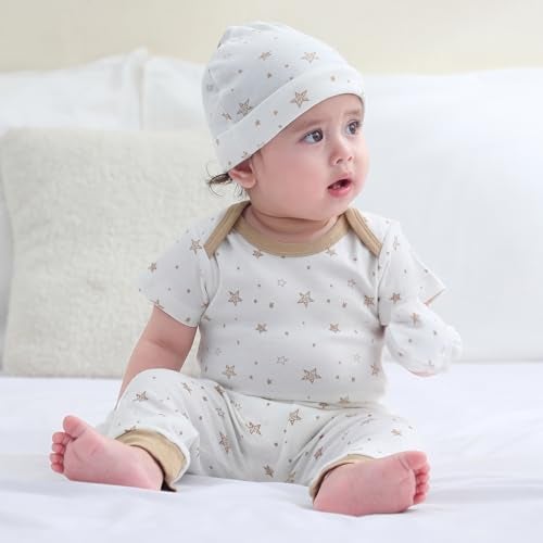 Ruliby Baby Boy Bodysuit and Pant Set Cotton Soft Newborn Clothes Outfits 9-12 month - Image 4