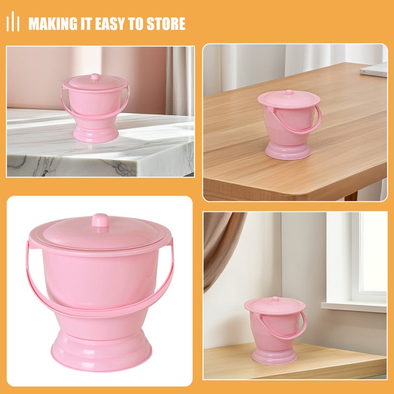 Portable Urinal Bottle with Handle Chamber Pot for Kids Toddler Urinal Baby Toilet Emergency Toilet for Travel Car Camping - Image 4