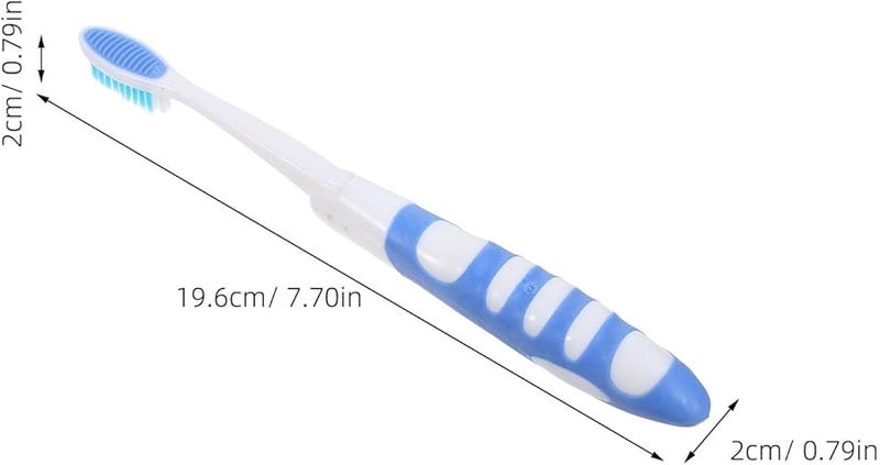 4Pcs Travel Foldable Toothbrush Set Portable Soft Bristles Compact Toiletries for Business Trip - Image 3