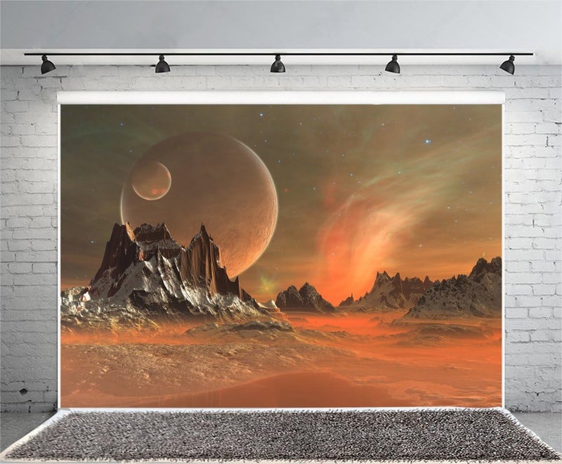 Yeele 9x6ft Mirage Planet Background for Photography Vinyl Cosmos Outer Space Starry Sky Photo Backdrops Baby Girls Student Portraits Video Photo Shoot Studio Props - Image 3