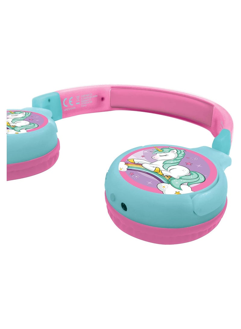 Lexibook UNICORN 2-in-1 Bluetooth & Wired Headphones | For Kids and Girls | Foldable Design | Volume Limited to 85 dB | Colorful Design - Image 2