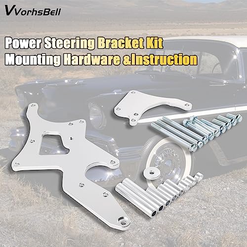 VVORHSBELL LS Serpentine Bracket & Alternator Power Steering Pump Swap Conversion - Compatible with Chevrolet LS1 LS2 LS3 LS6 LS7 Engines 4.8L 5.3L 6.0L 6.2L Truck & SUV Engines - Image 3