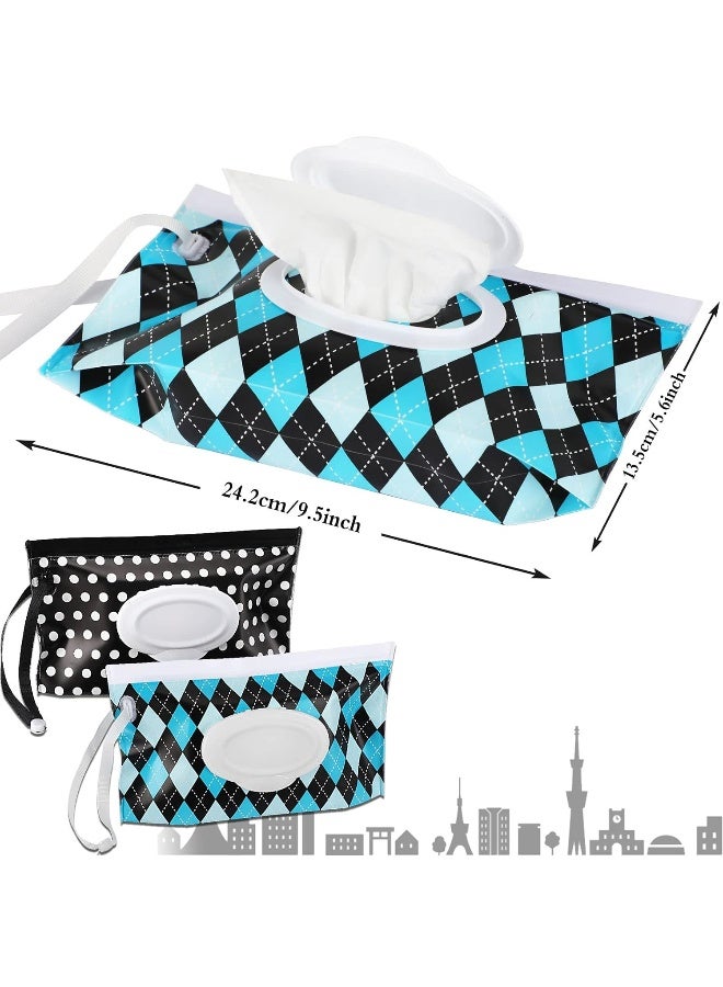 FEBSNOW 2 Pack Baby Wipes Dispenser, Portable Wipe Holder Container, Reusable Wet Wipes Pouch, Lightweight Travel Wipes Case - Image 2