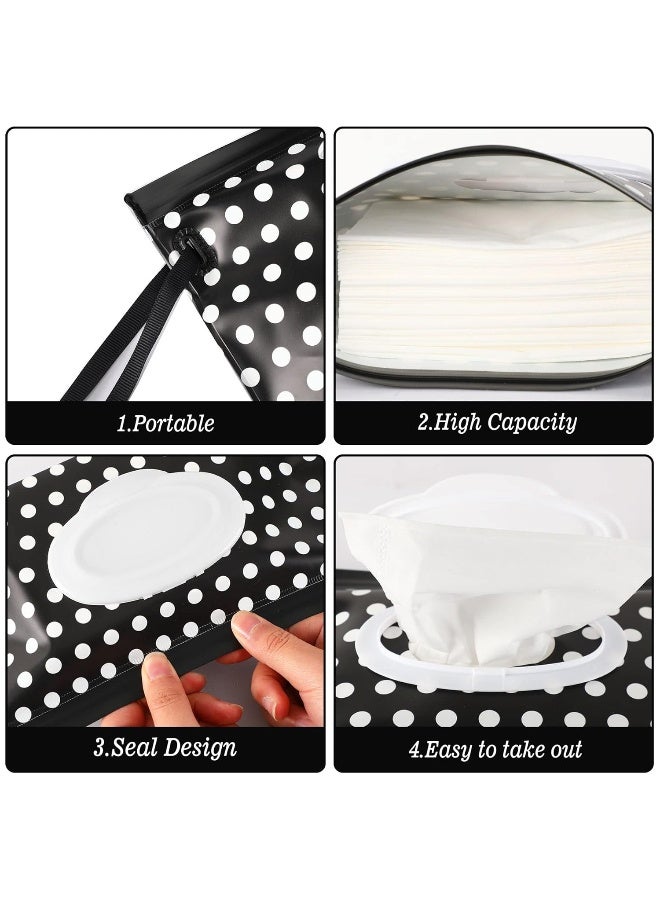 FEBSNOW 2 Pack Baby Wipes Dispenser, Portable Wipe Holder Container, Reusable Wet Wipes Pouch, Lightweight Travel Wipes Case - Image 3