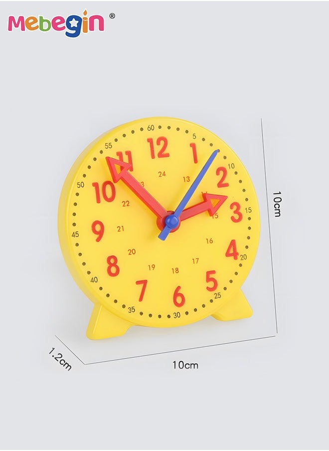 MEBEGIN Multifunctional Educational Teaching Clock Board with Clock and Time Cards, Toddler Learning Clock, Premium Montessori Toys, Colorful Fun Development Toys, 10*1.2*30cm  - Image 3