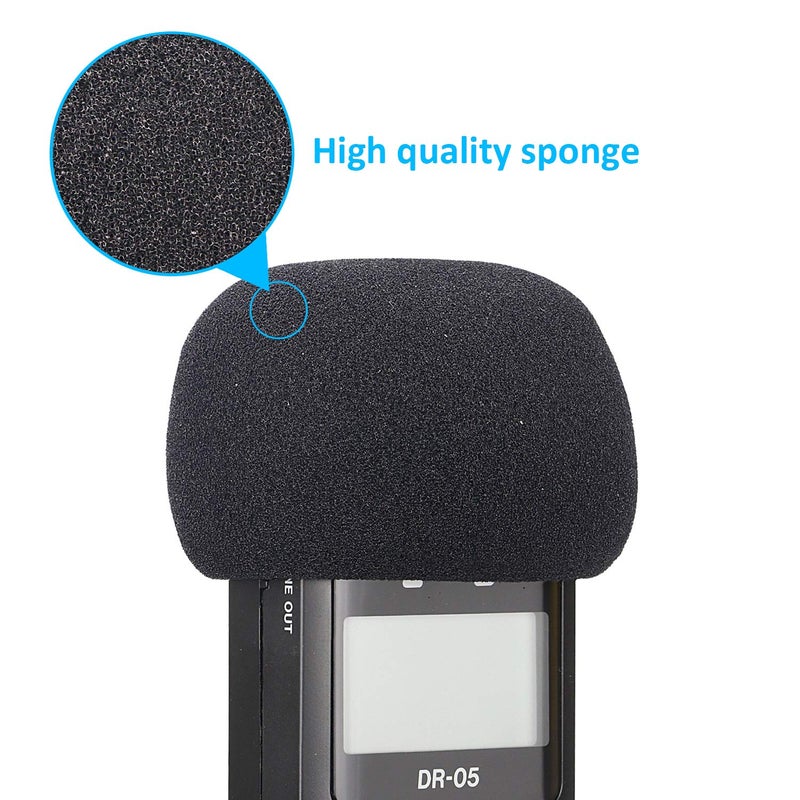 YOUSHARES 2 PCS DR05X Windscreen Foam Filter Fits Tascam DR-05X DR-05 Portable Digital Recorders, DR05X Mic Windscreen Pop Filter - Image 5