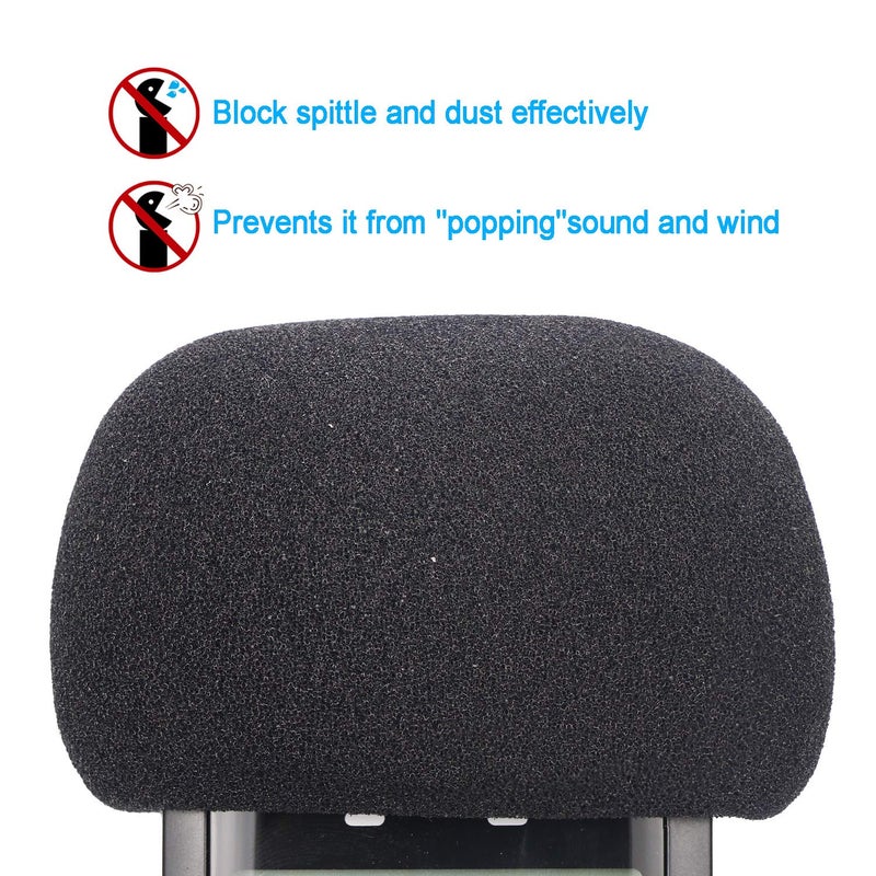 YOUSHARES 2 PCS DR05X Windscreen Foam Filter Fits Tascam DR-05X DR-05 Portable Digital Recorders, DR05X Mic Windscreen Pop Filter - Image 3