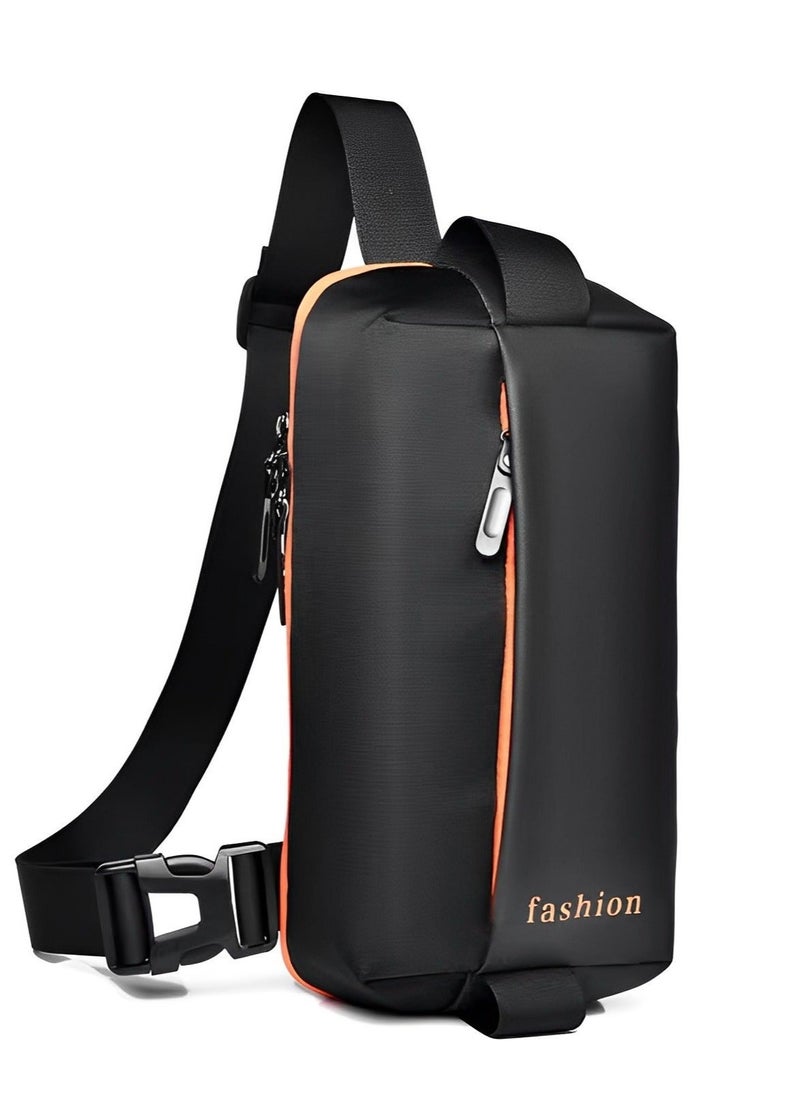 MIXDE Men's Chest Bag, Waterproof Crossbody Shoulder Bag with Large Capacity for Commuting and Traveling  - Image 3