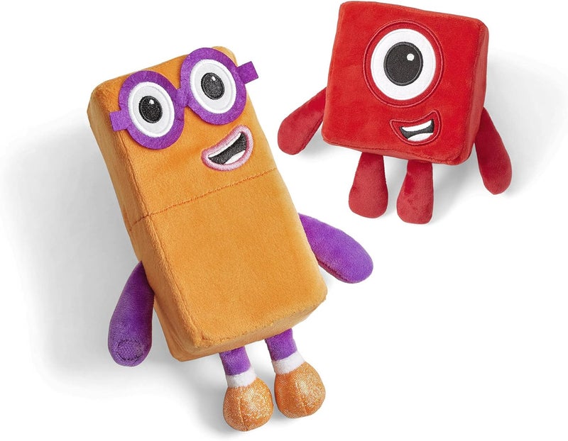 hand2mind hand2mind Numberblocks One  Two Playful Pals Plush Numbers for Toddlers Preschool Math Learning Toys Stuffed Animal Plushies Counting Blocks Stuffies Kids Birthday Gifts Easter Basket Stuffers  - Image 4
