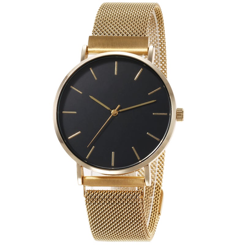 Y&D High Quality Minimalism Thin Men and Women Watch Stainless Steel Magnetic Mesh Strap Quartz Watch Gift Men Wristwatch No logo - Image 1