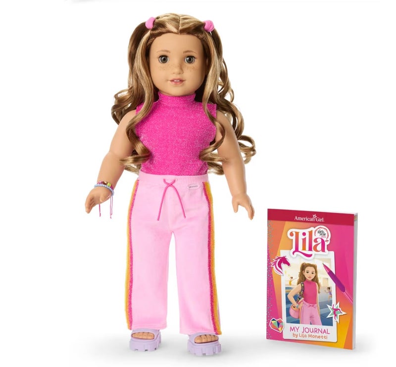 American Girl Lila 18inch Doll Journal Girl of The Year 2024