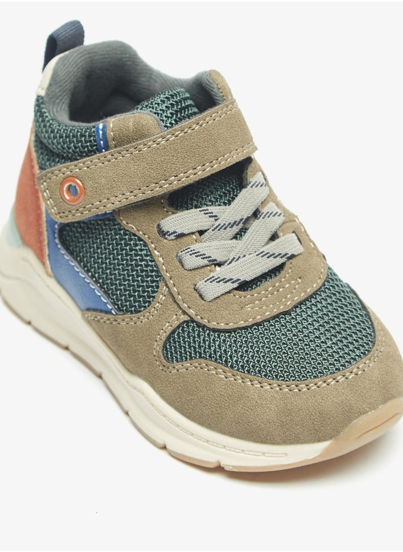 LBL by Shoexpress - Boys Colourblock High Top Casual Sneakers With Hook And Loop Closure By Shoexpress - Image 1