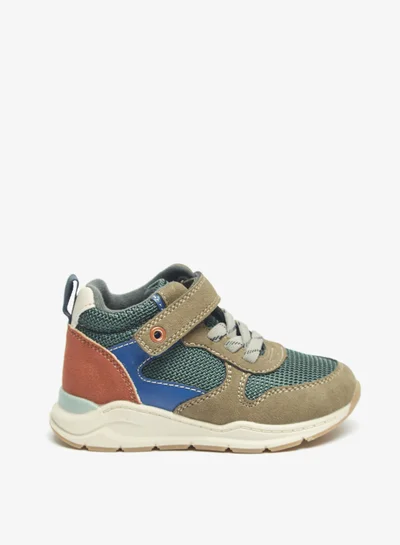 LBL by Shoexpress Boys Colourblock High Top Casual Sneakers With Hook And Loop Closure By Shoexpress