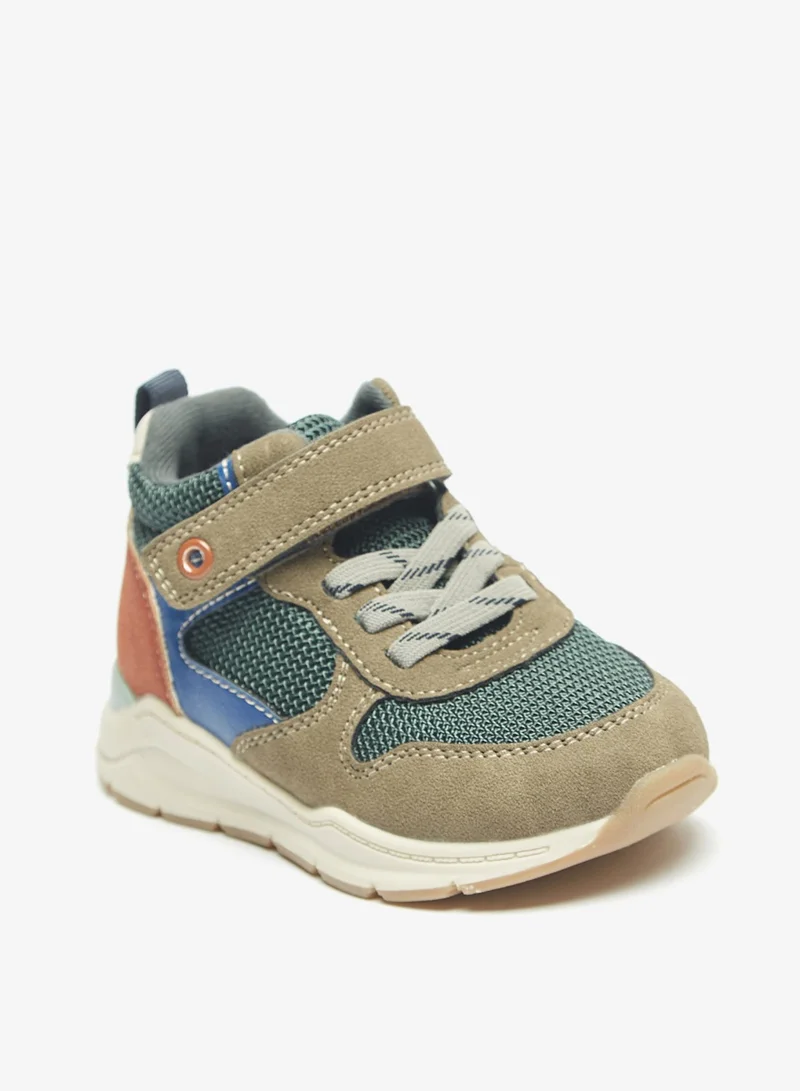 LBL by Shoexpress Boys Colourblock High Top Casual Sneakers With Hook And Loop Closure By Shoexpress