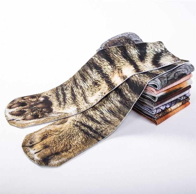 NDLBS Funny Christmas Gifts Novelty 3D Animal Paw Socks Stocking Stuffers for Adult Women Men Teens Gag White Elephant Gifts - Image 1