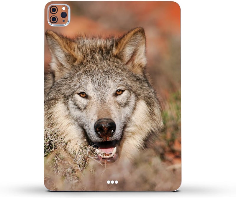 مايتي سكينز غلاف فينيلي قوي من MightySkins متوافق مع Apple iPad Pro 11" M2 الجيل الرابع (2022) - تصميم Happy Wolf | واقي، متين، وفريد من نوعه | سهل التطبيق | مصنوع في الولايات المتحدة الأمريكية - Image 2