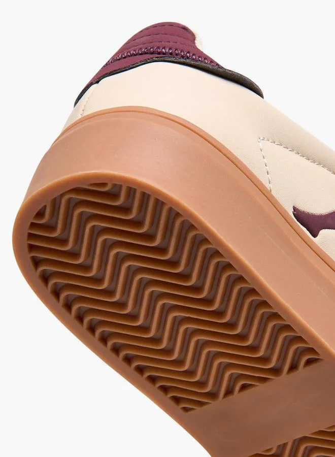 Kappa Women'S Logo Embossed Sneakers With Lace-Up Closure