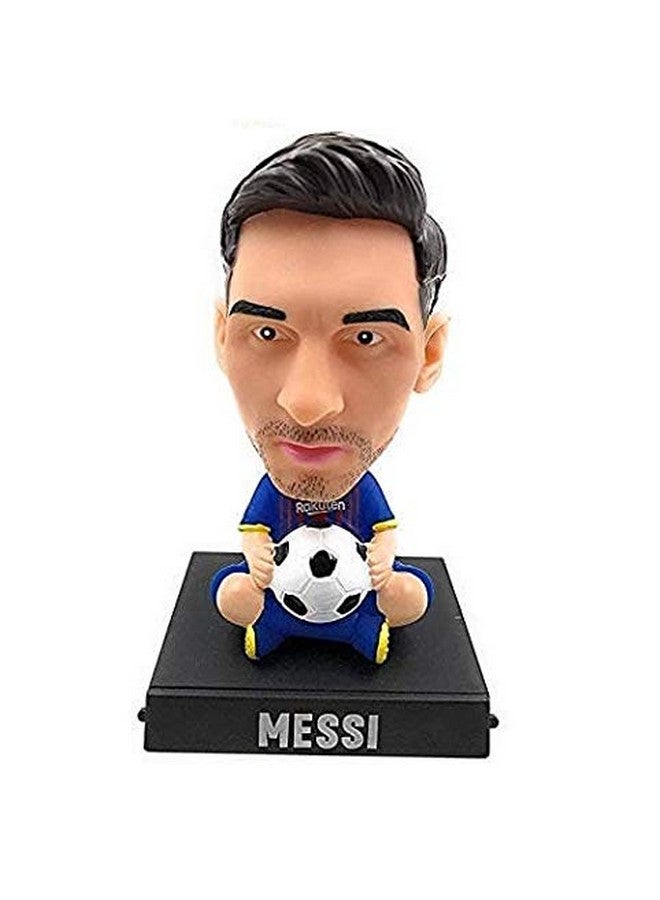 Awestuffs Awestuffs Limited Edition Football Superstars Phone Holder Car Decoration Bobble Head Action Figure (Messi)  - Image 1