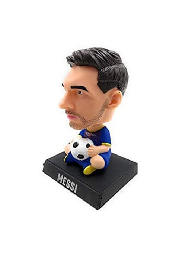 Awestuffs Awestuffs Limited Edition Football Superstars Phone Holder Car Decoration Bobble Head Action Figure (Messi)  - Image 3