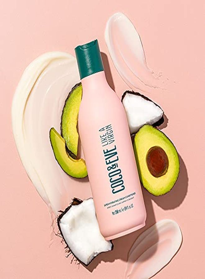 COCO & EVE Like A Virgin Super Hydrating Conditioner Natural, Sulfate Free Hair Care With Argan Oil, Coconut And Avocado Oil | For Dry Damaged, Color Treated Hair | Anti Frizz | Hair Repair (8.4 Fl Oz) - Image 2