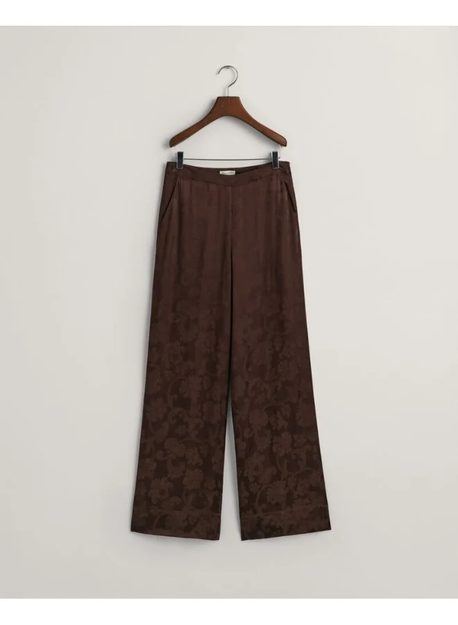 غانت Gant Wide Leg Lace Jacquard Pants