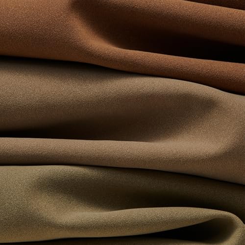 EACHY Travel Makeup Bag, Faux Suede Cosmetic Bags for Women,Large Capacity Portable Pouch Open Flat Toiletry Bag Make up Organizer with Divider and Handle - Image 4