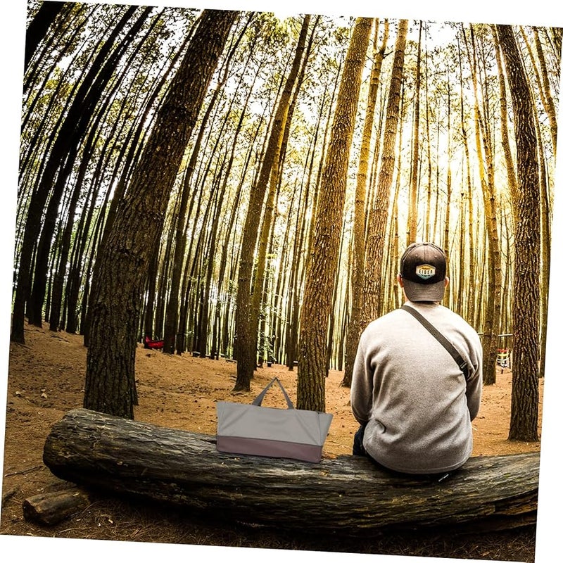 حقيبة حاملة حطب أكسفورد لحمل جذوع الأشجار لتخزين الشواء في حفرة النار الخارجية بمقبض سهل الحمل - Image 5