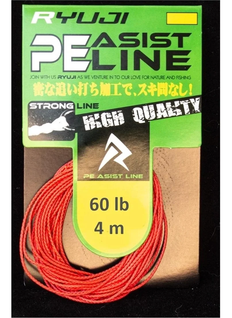 Ryuji Assist Pe Line (Red) Fishing Hook Thread