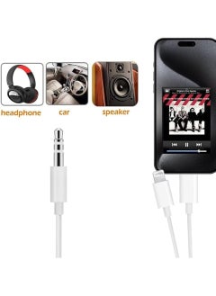 Generic 3 in 1 Type-C Lightning to 3.5mm Male Aux Audio Adapter Cable for Headphones  - Image 4