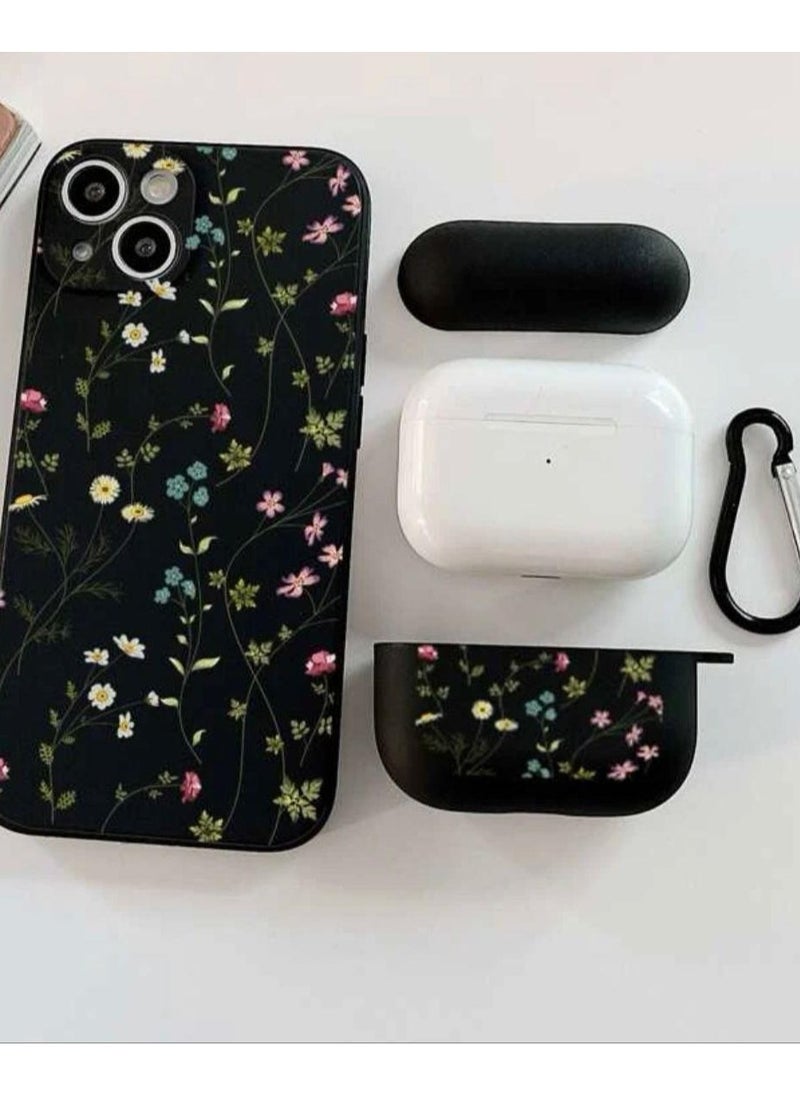 Generic iPhone 14 Pro Max case decorated with AirPods Pro protection cover 