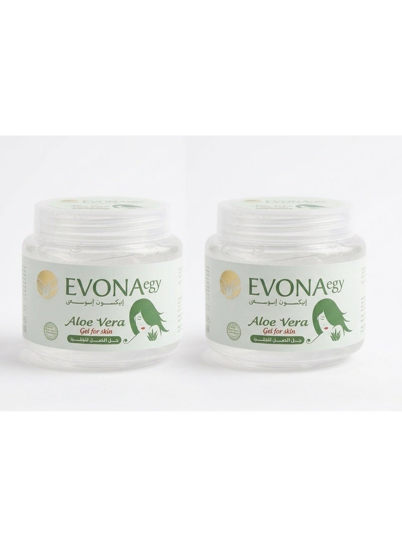 Evona Aloe Vera Gel Moisturizing Face and Body Hydrating Skin Care Gel - Image 1