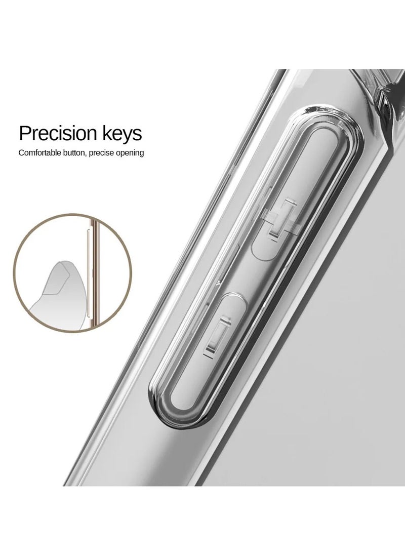 CHAPPELINE - Airbag Case Series Premium Transparent Airbag Shockproof Anti-Yellowing With Iron Plate Case Cover For Vivo V29 5G 2023 Clear - Image 1