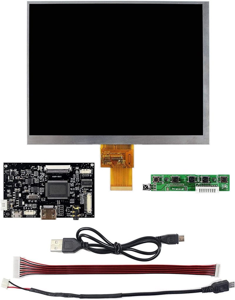 VSDISPLAY 8" 1024X768 IPS LCD 8 inch HJ080IA-01E with Controller Board - Image 2