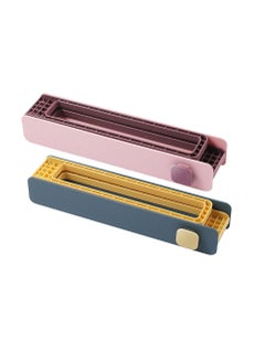 Inder Folding Slipper Holder Towel Hanger Bathroom Slipper Rack Wall Mounted Pink And Deep-Blue  - Image 1