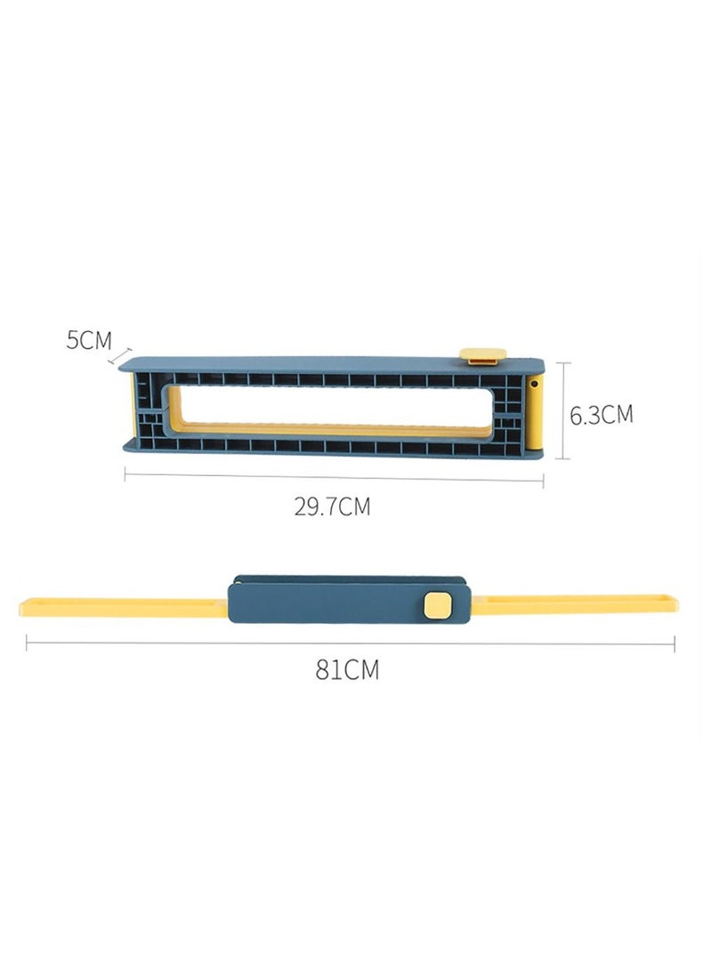 Inder Folding Slipper Holder Towel Hanger Bathroom Slipper Rack Wall Mounted Pink And Deep-Blue - Image 3