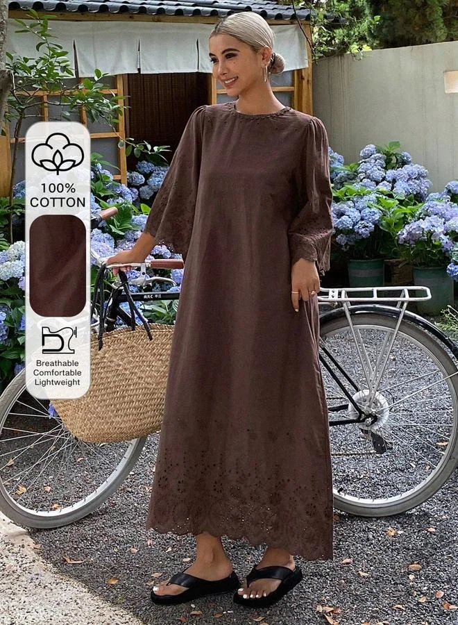 Take Two Solid Cut Out Detail A-Line Maxi Dress